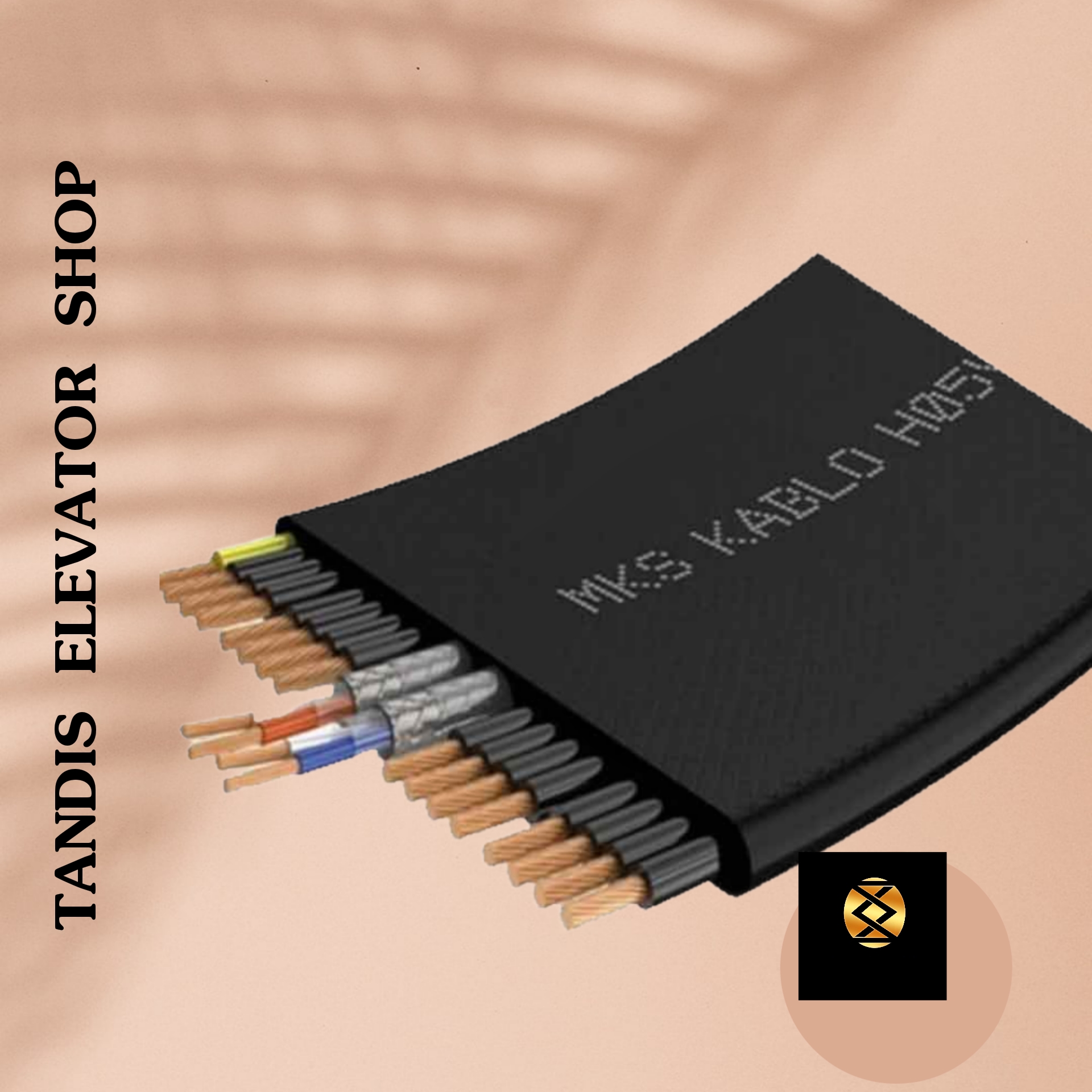 تراول کابل آسانسوری ۲۴ رشته آسیا پلاس